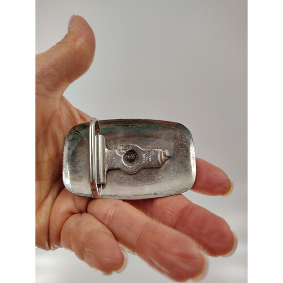 Vintage Cowboy Belt Buckle Steer Bull Head Country Western Rodeo 2.5” X 1.5” USA - Picture 5 of 8